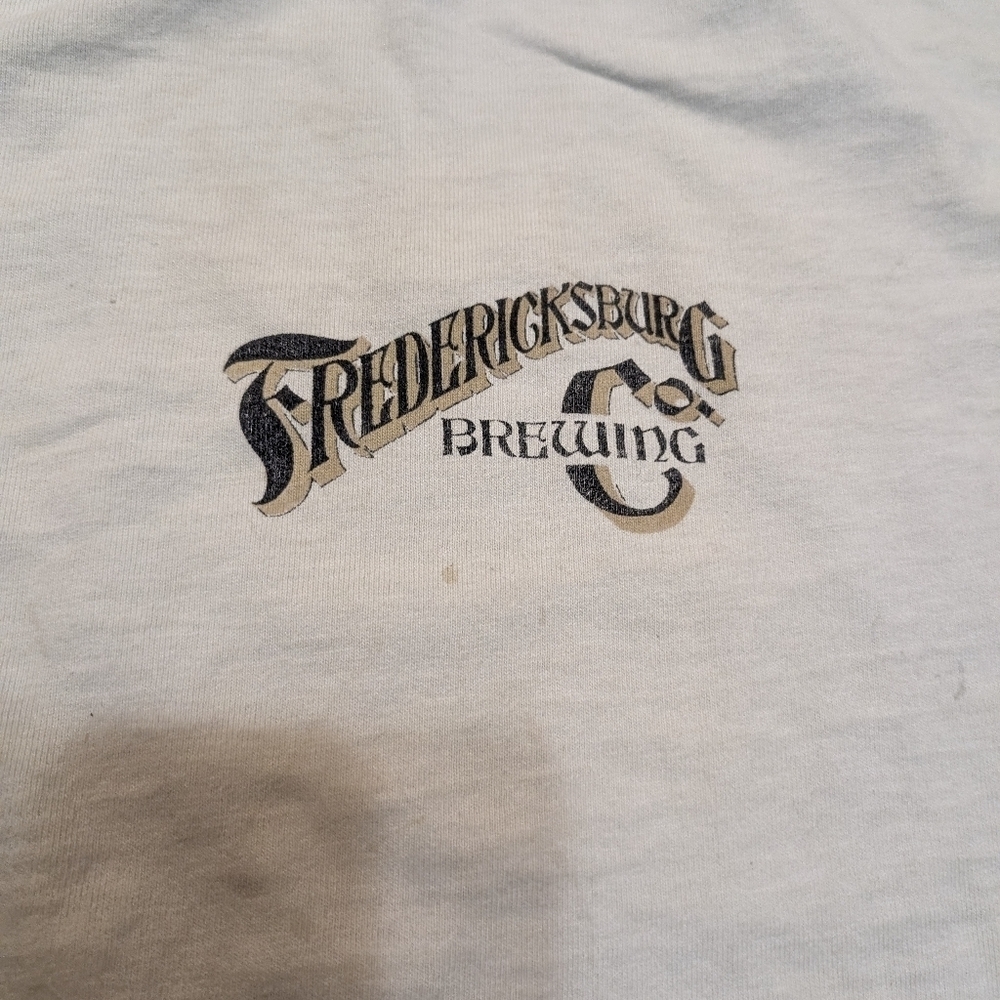 VTG Brewery Shirt Fredericksburg Pilsner Beer Deer Shirt Sleeve Mens XL Flaws - Picture 3 of 9